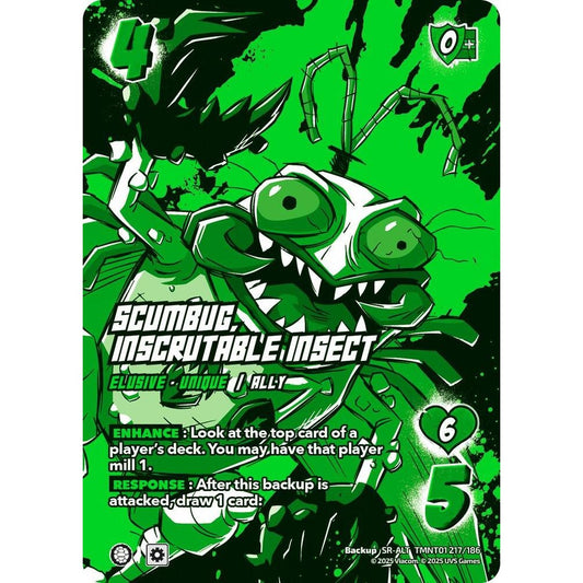 Scumbug, Inscrutable Insect 217/186 TMNT01 Universus Teenage Mutant Ninja Turtles Backup SR-ALT