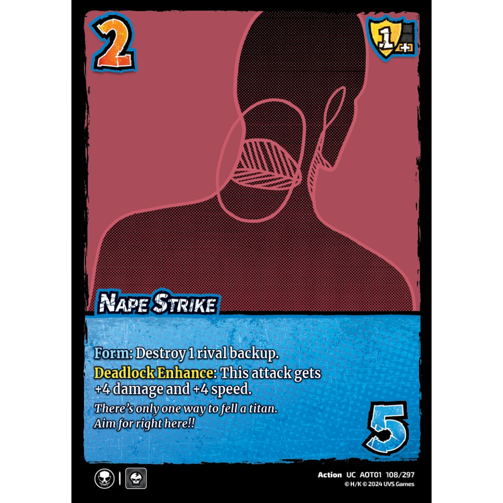 Nape Strike, 108/297, UC, UniVersus, Attack on Titan: Battle for Humanity
