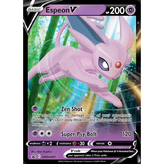 Espeon V Black Star Promo SWSH201 Pokemon Card Game Sword & Shield Promos