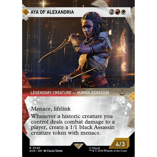 Aya of Alexandria rare 140 Magic the Gathering Assassin's Creed