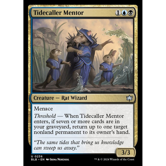 Tidecaller Mentor, 236, uncommon, Magic: The Gathering, Bloomburrow