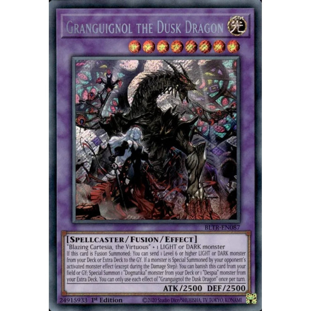 Granguignol the Dusk Dragon, BLTR-EN087, Secret Rare, Yu-Gi-Oh!, Battles of Legend: Terminal Revenge