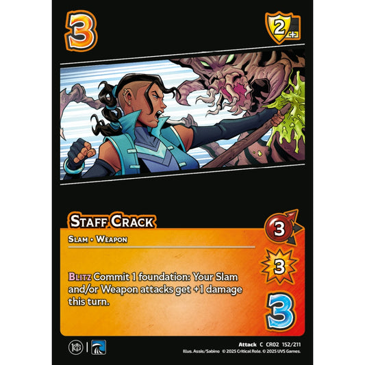 Staff Crack, 152/211, CR02, Universus, Critical Role: Heroes Of Exandria, Attack, C