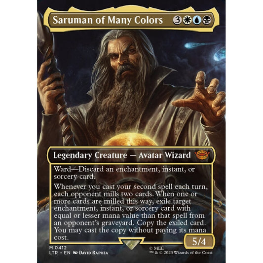 Saruman of Many Colors, mythic, 412, Magic the Gathering, The Lord of the Rings: Tales of Middle-earth