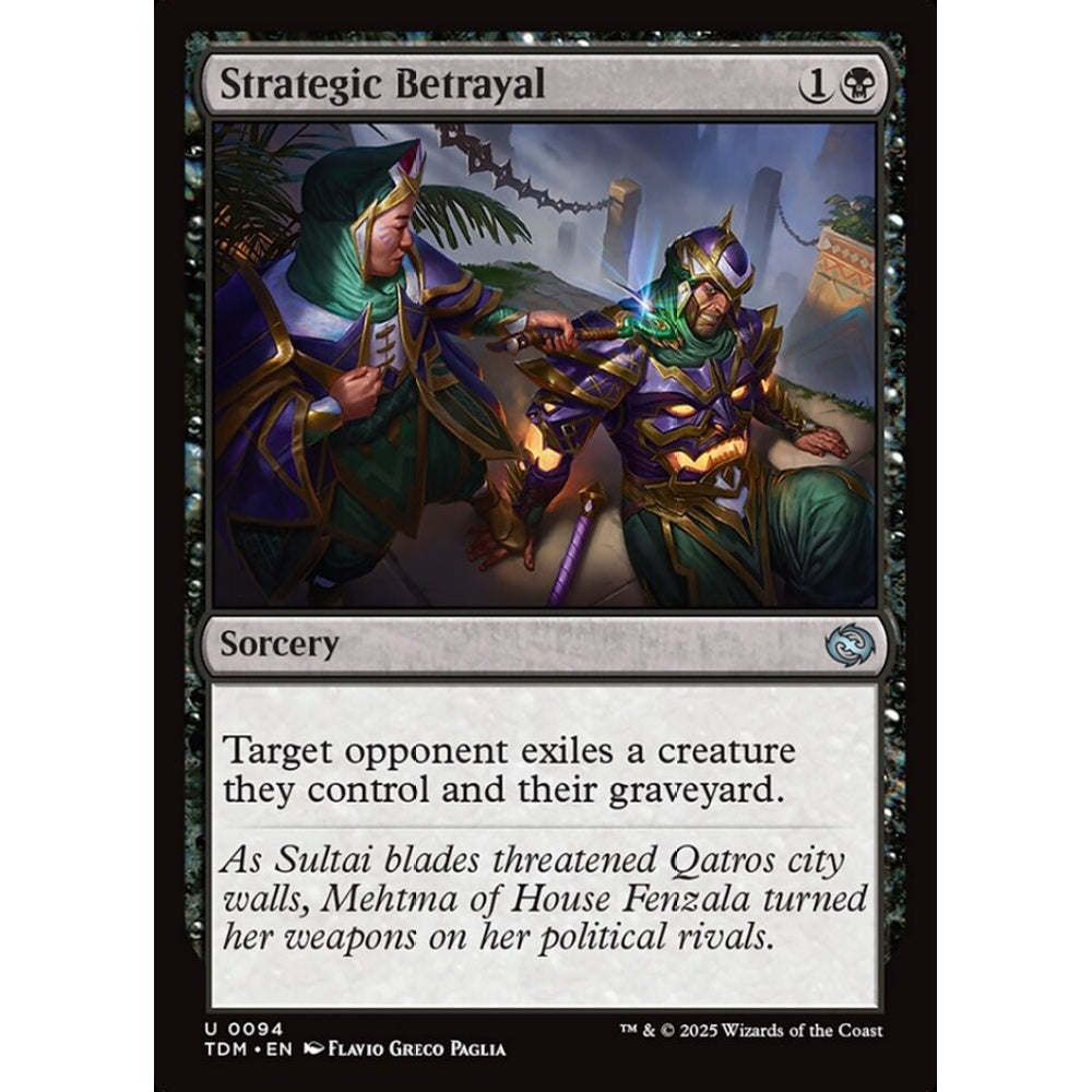 Strategic Betrayal uncommon 94 Magic the Gathering Tarkir: Dragonstorm