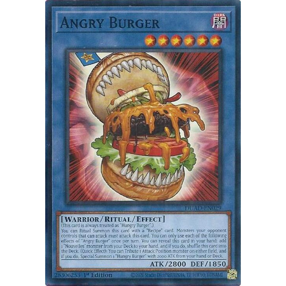 Angry Burger DUAD-EN029 Common Yu-Gi-Oh Duelist's Advance