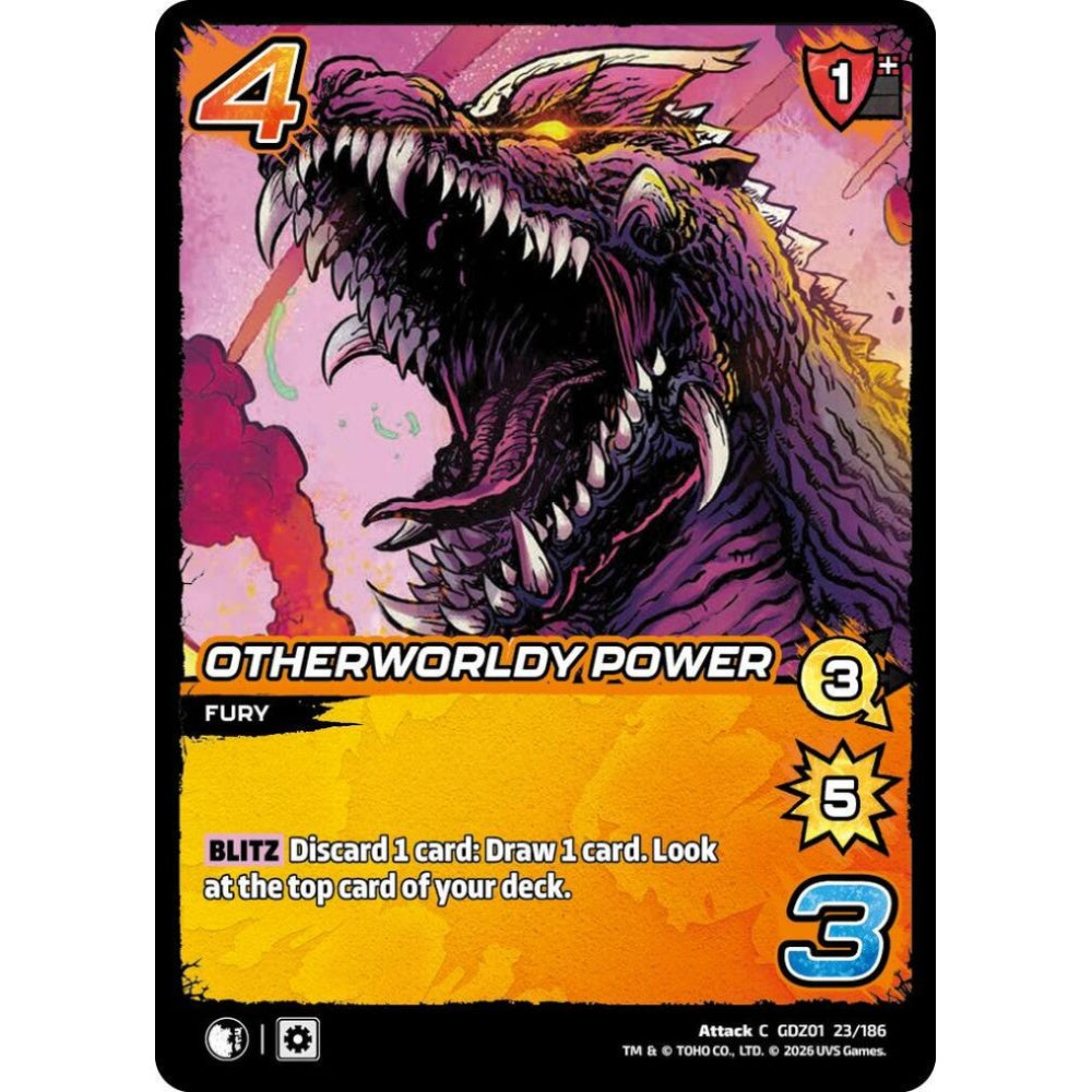 Otherworldy Power GDZ01 23/186 GDZ01 Universus Godzilla: Reign of Kaiju Attack C