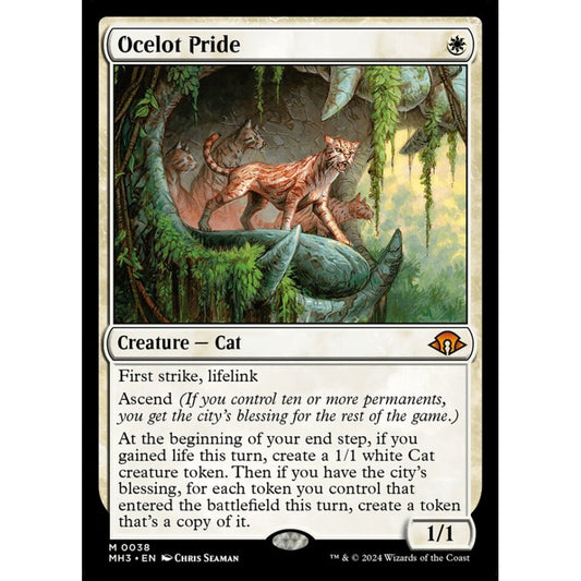 Ocelot Pride, 38, mythic, Magic: The Gathering, Modern Horizons 3