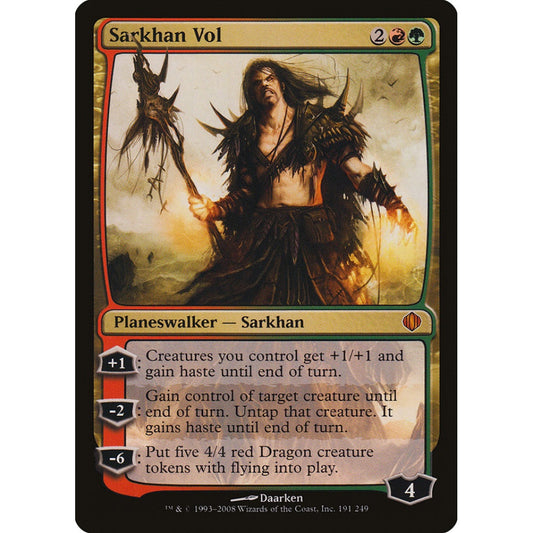 Sarkhan Vol mythic 191 Magic the Gathering Shards of Alara