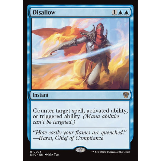 Disallow, 74, rare, Magic: The Gathering, Aetherdrift Commander