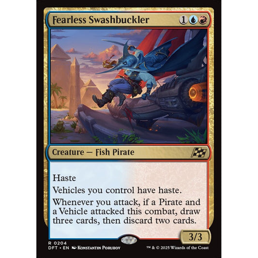 Fearless Swashbuckler, 204, rare, Magic: The Gathering, Aetherdrift