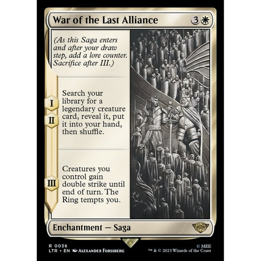 War of the Last Alliance, rare, 36, Magic the Gathering, The Lord of the Rings: Tales of Middle-earth