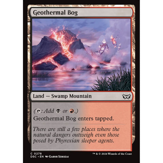 Geothermal Bog, 278, common, Magic: The Gathering, Duskmourn: House of Horror