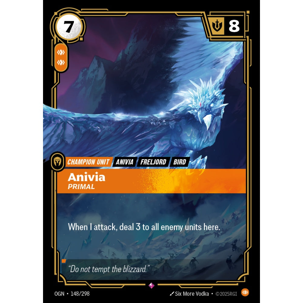 Anivia, Primal OGN-148/298 Riftbound Card Game Origins Rare