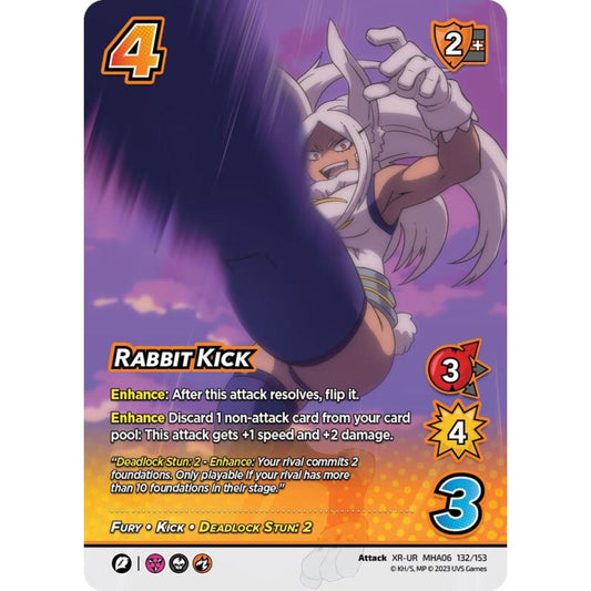 Rabbit Kick, 132/153, XR-UR, UniVersus, MHA06 Jet Burn