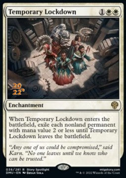Temporary Lockdown (V.1) - Dominaria United: Promos (Rare) [PDMU-36]