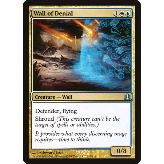 Wall of Denial uncommon 237 Magic the Gathering Commander 2011