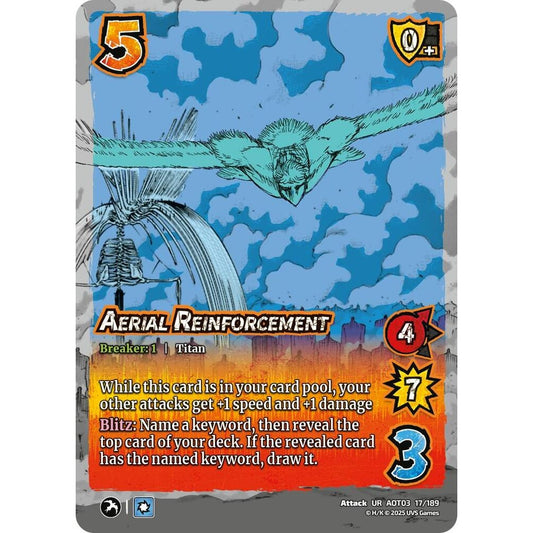 Aerial Reinforcement 17/189 AOT03 Universus Attack on Titan: Apocalypse Attack UR
