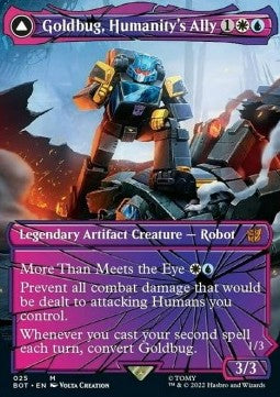 Goldbug, Humanity's Ally // Goldbug, Scrappy Scout (V.2)