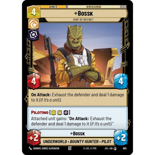 Bossk, S, JTL 685) Foil, Star Wars Unlimited