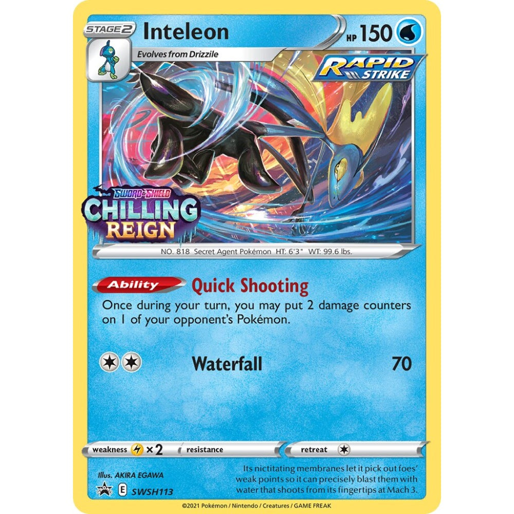 Inteleon Promo SWSH113 Pokemon Card Game Sword & Shield Promos