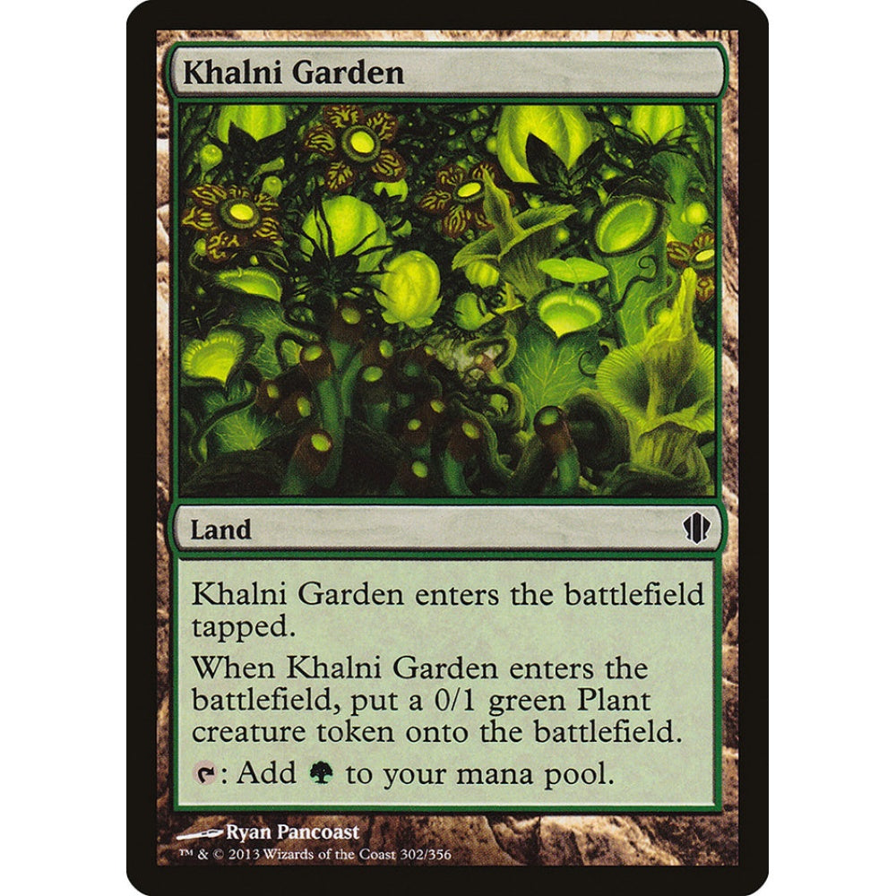 Khalni Garden common 302 Magic the Gathering Commander 2013