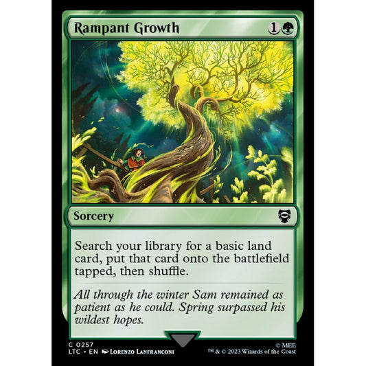 Rampant Growth, common, 257, Magic the Gathering, Tales of Middle-earth Commander