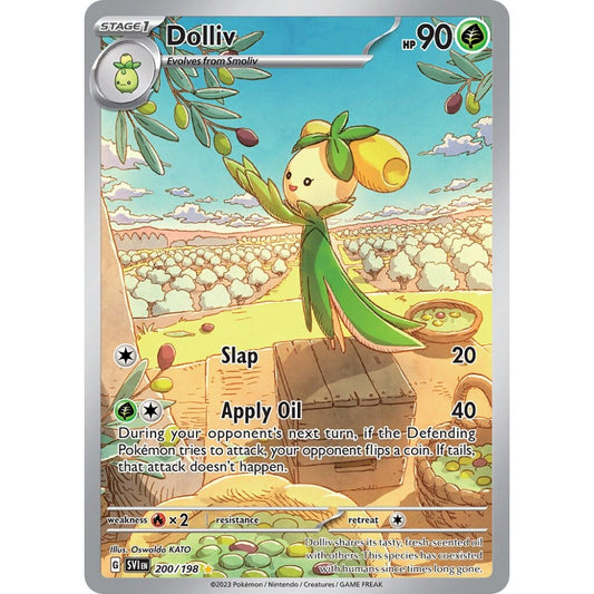 Dolliv Illustration Rare 200/198 Pokemon Card Game Scarlet & Violet