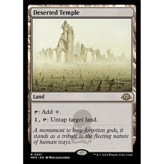 Deserted Temple, 301, rare, Magic: The Gathering, Modern Horizons 3