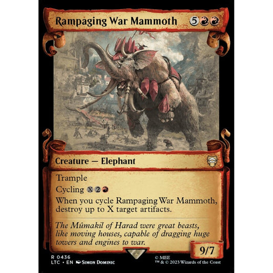 Rampaging War Mammoth, rare, 436, Magic the Gathering, Tales of Middle-earth Commander