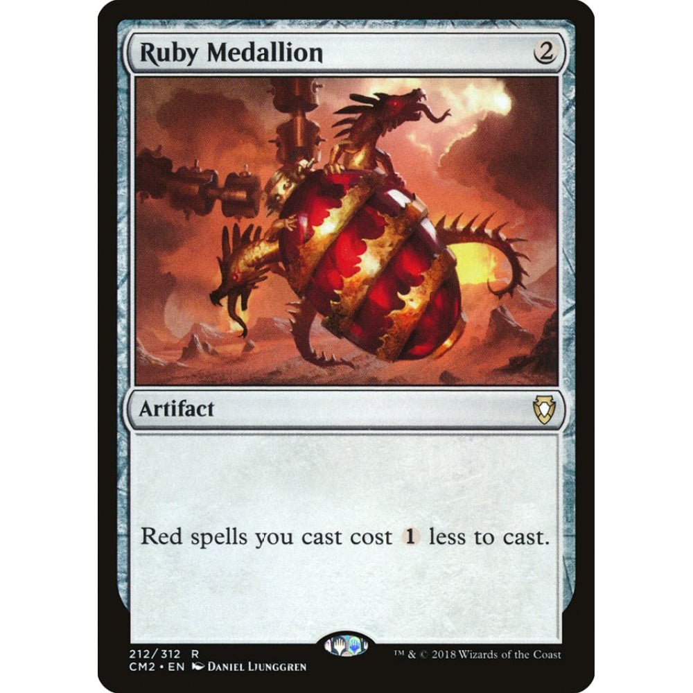 Ruby Medallion rare 212 Magic the Gathering Commander Anthology Volume II