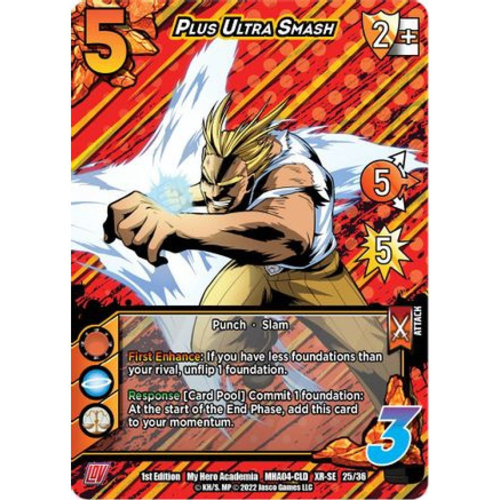 Plus Ultra Smash, 25/36, XR-SE, UniVersus, MHA04 League of Villains