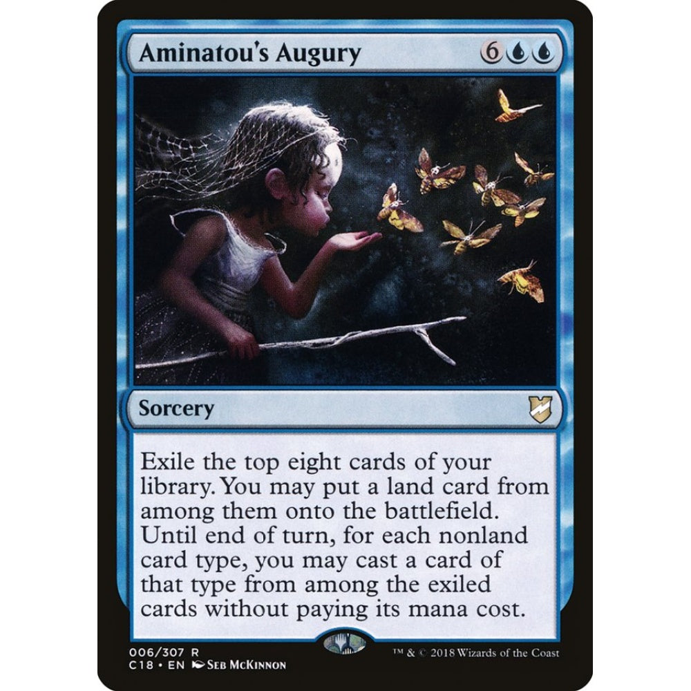 Aminatou's Augury rare 6 Magic the Gathering Commander 2018