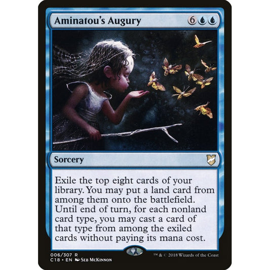 Aminatou's Augury rare 6 Magic the Gathering Commander 2018