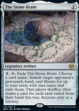 The Stone Brain - The Brothers' War (Rare) [BRO-247]