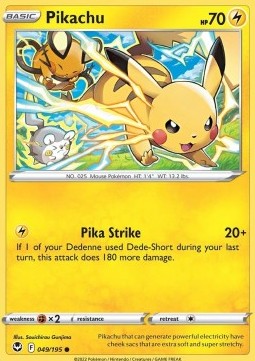 Pikachu - Silver Tempest (Common) [SIT-049]
