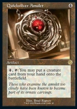 Quicksilver Amulet (V.1) - Retro Frame Artifacts (Rare) [BRR-45]