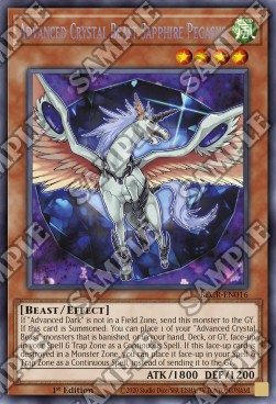 Advanced Crystal Beast Sapphire Pegasus - Battles of Legend: Crystal Revenge (Secret Rare) [BLCR-016]