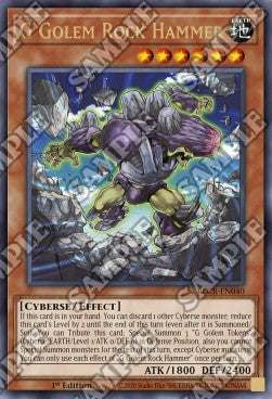 G Golem Rock Hammer - Battles of Legend: Crystal Revenge (Ultra Rare) [BLCR-040]