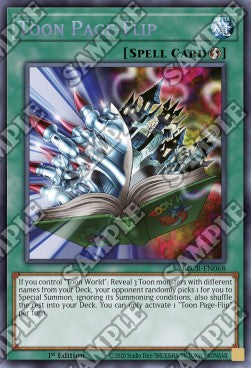 Toon Page-Flip - Battles of Legend: Crystal Revenge (Secret Rare) [BLCR-068]