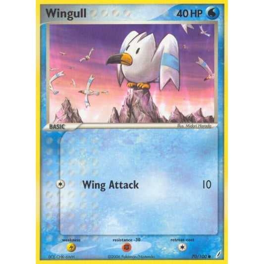 Wingull Common 70/100 Pokemon Card Game EX Crystal Guardians