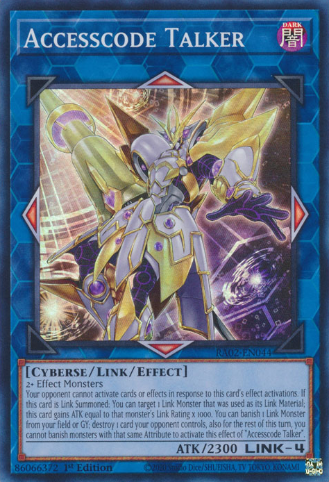 Accesscode Talker RA02-EN044 Platinum Platinum Secret Rare Yu-Gi-Oh 25th Anniversary Rarity Collection II in Art