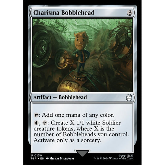 Charisma Bobblehead uncommon 130 Magic the Gathering Fallout