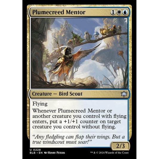 Plumecreed Mentor, 228, uncommon, Magic: The Gathering, Bloomburrow