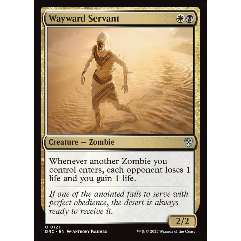 Wayward Servant, 121, uncommon, Magic: The Gathering, Aetherdrift Commander