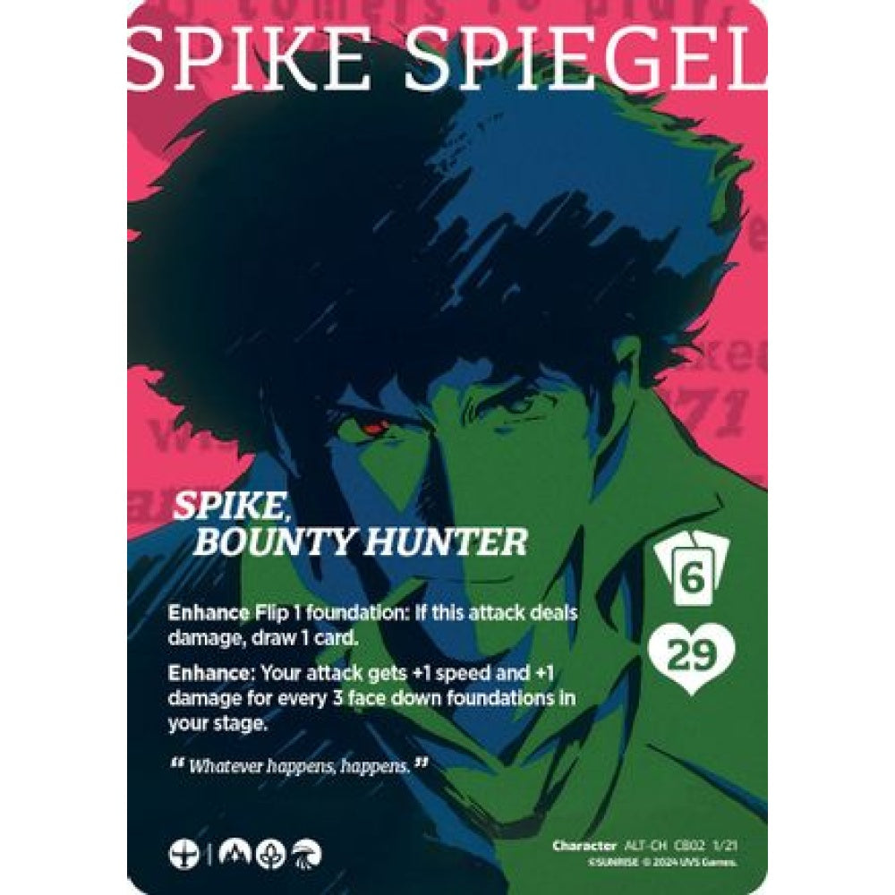 Spike, Bounty Hunter, 1/21, CH-ALT, UniVersus, Cowboy Bebop & Trigun Stampede