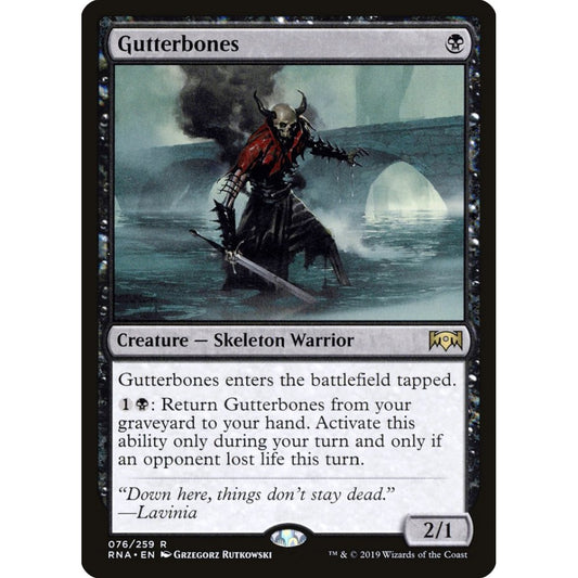 Gutterbones rare 76 Magic the Gathering Ravnica Allegiance