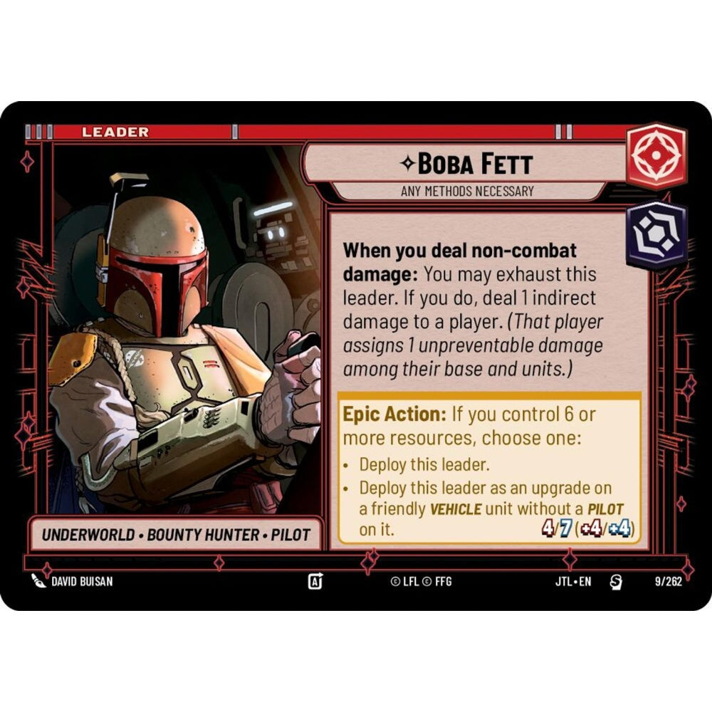 Boba Fett, S, JTL 009), Star Wars Unlimited
