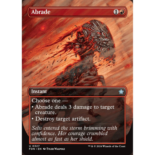 Abrade, 327, uncommon, Magic: The Gathering, Foundations