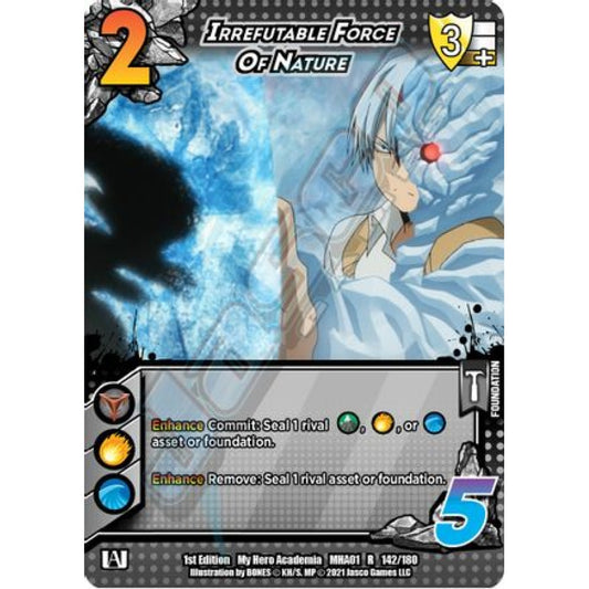 Irrefutable Force of Nature, 142/180, R, UniVersus, MHA01 My Hero Academia
